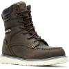 Wolverine Men’s Trade Wedge Waterproof Steel Toe 8″ Construction Boot(Dark Brown)