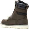 Wolverine Men’s Trade Wedge Waterproof Steel Toe 8″ Construction Boot(Dark Brown)