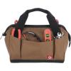 Wolverine Tool Bag |Tote | Utility Roll | Durable Nailhead Nylon, Adjustable Straps, and Versatile Pockets(Chestnut)