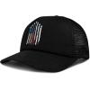 Wolverine Unisex-Adult Trucker Hat Snap Back Baseball Cap for Men and Women, One Size Fits Most(American Flag Jets – Black)