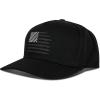 Wolverine Unisex-Adult Trucker Hat Snap Back Baseball Cap for Men and Women, One Size Fits Most(Raised American Flag – Black)