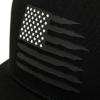 Wolverine Unisex-Adult Trucker Hat Snap Back Baseball Cap for Men and Women, One Size Fits Most(Raised American Flag – Black)