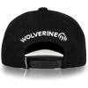 Wolverine Unisex-Adult Trucker Hat Snap Back Baseball Cap for Men and Women, One Size Fits Most(Raised American Flag – Black)