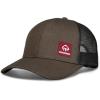 Wolverine Unisex-Adult Trucker Hat Snap Back Baseball Cap for Men and Women, One Size Fits Most(Red Logo – Black Olive)