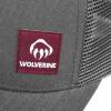Wolverine Unisex-Adult Trucker Hat Snap Back Baseball Cap for Men and Women, One Size Fits Most(Red Logo – Grey)