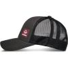 Wolverine Unisex-Adult Trucker Hat Snap Back Baseball Cap for Men and Women, One Size Fits Most(Red Logo – Onyx)