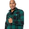 Wolverine mens Forge Heavyweight Flannel Overshirt(Everglade)