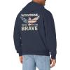 Wolverine mens Graphic Hoody(Navy Eagle)