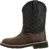 Wolverine mens Rancher Flag Steel Toe Wellington(Black)