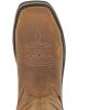 Wolverine mens Rancher Flag Steel Toe Wellington(Brown)