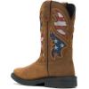 Wolverine mens Rancher Flag Steel Toe Wellington(Brown/Rwb)