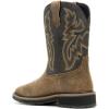 Wolverine mens Rancher Pull-on Steel-toe Work Wellington(Black)
