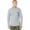 Guardian Cotton Long Sleeve Henley(Light Grey Heather)