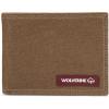 WOLVERINE Men’s Canvas/Leather Bifold Wallet | RFID Protection | ID Window | Card Slots | Bill Pocket | Durable | Leather | Canvas(Guardian Cotton – Chestnut)
