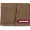 WOLVERINE Men’s Canvas/Leather Bifold Wallet | RFID Protection | ID Window | Card Slots | Bill Pocket | Durable | Leather | Canvas(Guardian Hook & Loop – Chestnut)