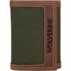 Wolverine Men’s Bifold Wallet | RFID Protection | ID Window | Card Slots | Bill Pocket | Durable | Leather | Canvas(Canvas/Leather – Black/Olive)