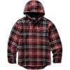 Wolverine Men’s Bucksaw Hooded Flannel Shirt Jac(Garnet Plaid)