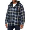 Wolverine Men’s Bucksaw Hooded Flannel Shirt Jac(New Navy Plaid)