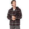 Wolverine Men’s Bucksaw Sherpa Lined Shirt Jacket(Dark Red Plaid)