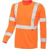 Wolverine Mens Caution Long Sleeve Tee(Orange)