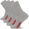 Wolverine Men’s Cotton Boot Crew Cotton Cushioning Socks (4-Pack)(Gray Heather)