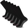 Wolverine Men’s Cotton Comfort Over the Calf Socks (6-Pairs)(Otc – Black)