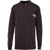 Wolverine Men’s Flame Resistant Long Sleeve Henley T-shirt(Black)