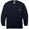 Wolverine Men’s Flame Resistant Long Sleeve Henley T-shirt(Navy)