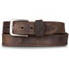 Wolverine Men’s Full Grain Leather Work Belt | Workwear | Heavy Duty | Utility | Rugged | Durable | Metal Buckle(Rugged – Brown)