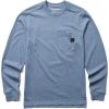 Wolverine Mens Guardian Cotton Long Sleeve Pocket Tee(Blue Heather)
