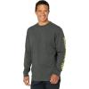 Wolverine Men’s Long Sleeve Graphic Tee(Dark Grey Heather)