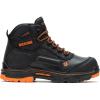 Wolverine Men’s Overpass Composite Toe Waterproof Work Boots(Black/Orange)