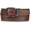 Wolverine Men’s Reversible Full Grain Leather Belt | Heavy Duty | Workwear | Casual | Durable | Metal Buckle(Reversible – Black/Brown)