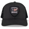 Wolverine Unisex-Adult Trucker Hat Snap Back Baseball Cap for Men and Women, One Size Fits Most(Home of the Brave – Onyx)