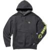 Wolverine mens Graphic Hoodie – Sleeve Logo(Onyx Heather)