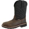 Wolverine mens Rancher Flag Steel Toe Wellington(Black)