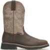Wolverine mens Rancher Square Toe Steel Toe Waterproof Wellington(Dark Taupe)