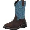 Wolverine womens Women’s Rancher Arrow Waterproof Stell Toe Wellington(Blue)