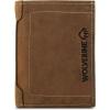 Woverine Men’s Bifold Wallet | RFID Protection | Card Slots | Bill Pocket | Durable | Rugged | Leather | Canvas(Rigger – Brown)