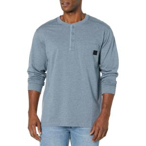 Guardian Cotton Long Sleeve Henley(Blue Heather)