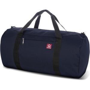 WOLVERINE 22″ Duffel Bag | Heavy Duty | Travel | Work | Outdoor | Center Zip | Barrel | Adjustable Strap(Blue)