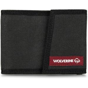 WOLVERINE Men’s Canvas/Leather Bifold Wallet | RFID Protection | ID Window | Card Slots | Bill Pocket | Durable | Leather | Canvas(Guardian Hook & Loop – Oynx)