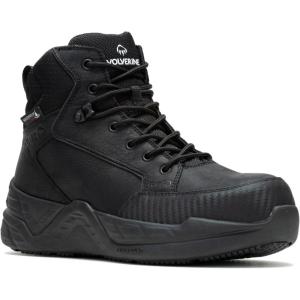 WOLVERINE Men’s Proshift Lx 6″ Waterproof Composite Toe Industrial Boot(Black)