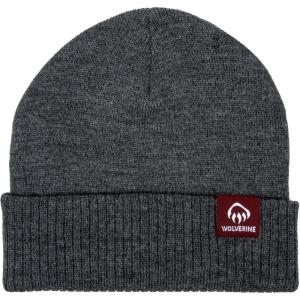 WOLVERINE Unisex Performance Work Beanie – Durable for Work and Outdoor Adventures (One Size Fits Most)(Cuffed Knit – Charcoal Grey)