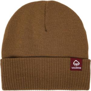 WOLVERINE Unisex Performance Work Beanie – Durable for Work and Outdoor Adventures (One Size Fits Most)(Cuffed Knit – Chestnut)
