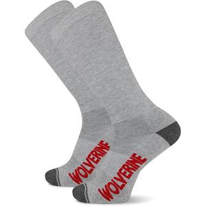 Wellington Boot OTC Socks – 2 Pairs – Wellie Moisture Wicking Cushioning(Gray Heather)