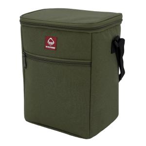 Wolverine 24 Can Cooler | Insulated | Reusable | Heavy Duty | Water Resistant | Worksite | Outdoor | Travel | Tailgating | Durable | Adjustable | Large Capacity | Polyester Canvas – Chestnut(Olive)