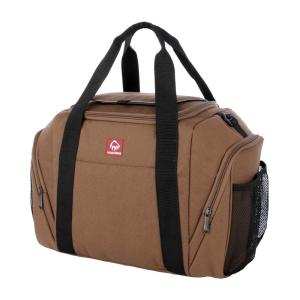 Wolverine Duffel Coolers | 30 Can Capacity | Insulated | Reusable | Heavy Duty | Adjustable | Travel | Worksite | Outdoor | Tailgating | Durable | Polyester Canvas | Large Capacity – Black(Chestnut)