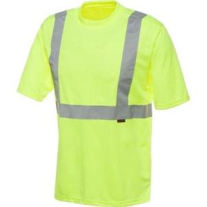 Wolverine Mens Caution Tee(Hivis-grn)