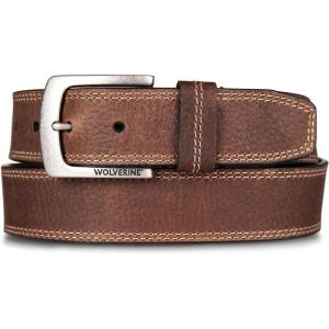 Wolverine Men’s Full Grain Leather | Workwear | Heavy Duty | Durable | Everyday | Classic | Casual | Metal Buckle(Marquette – Brown)
